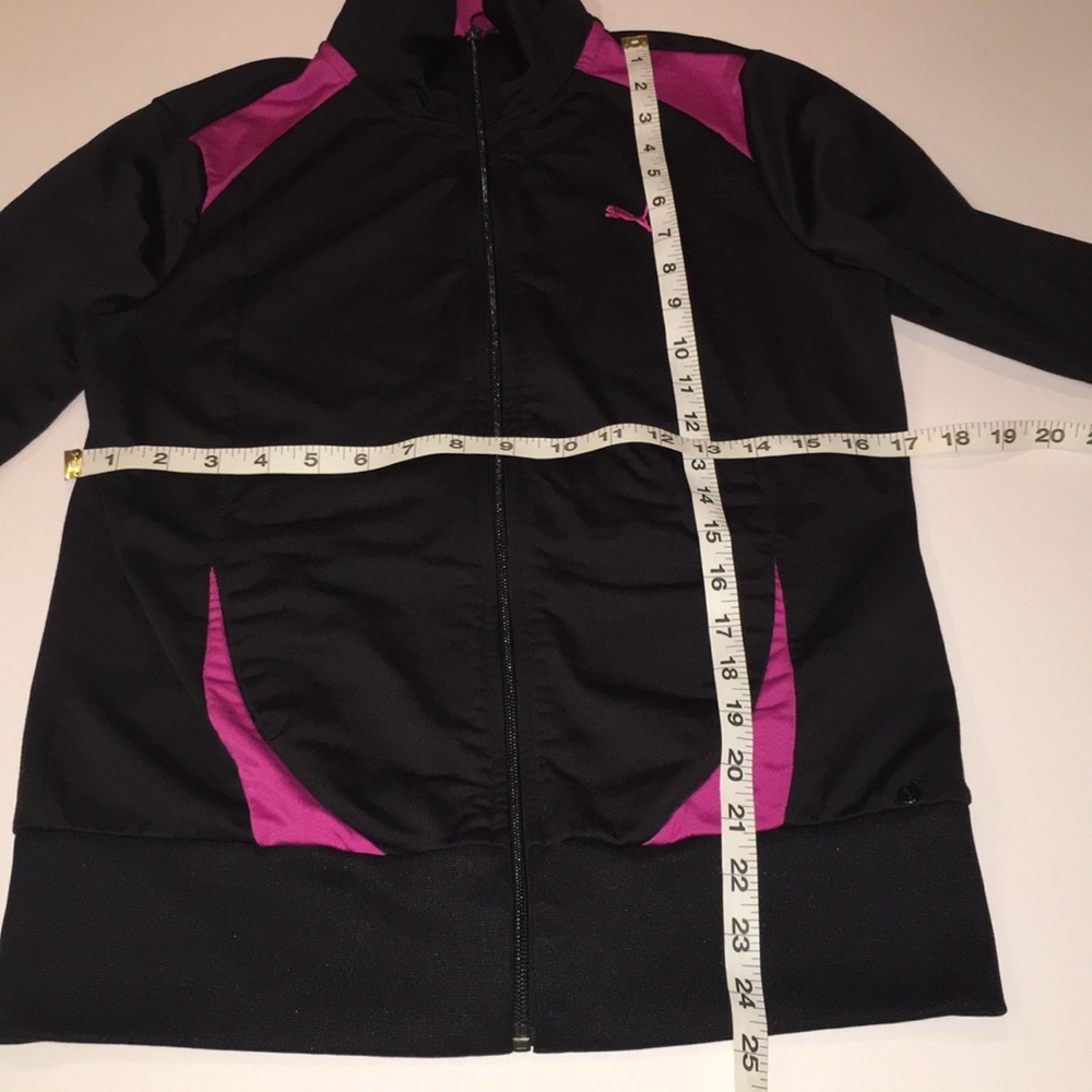 Puma Black/Fuchsia Color Block Track Jacket - image 5